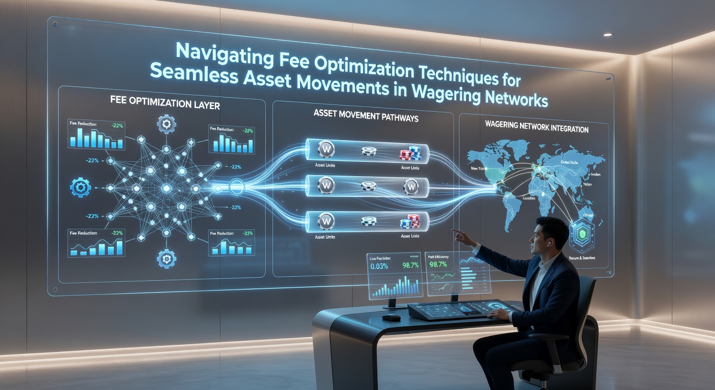 Darstellung von optimierten Transaktionsrouten und Gebührenvergleichen in Wettnetzwerken mit Netzwerkdiagrammen