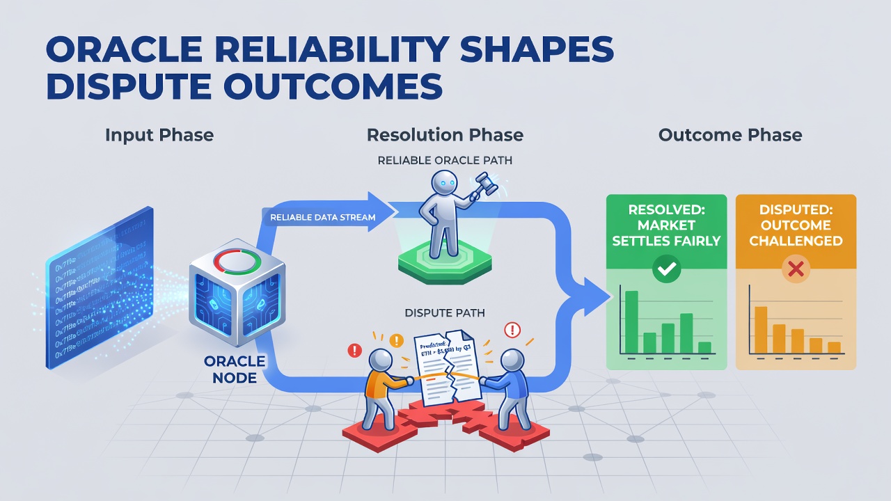 Darstellung von dezentralen Oracle-Netzwerken und ihrer Rolle bei der Reduzierung von Streitigkeiten in Prediction Markets