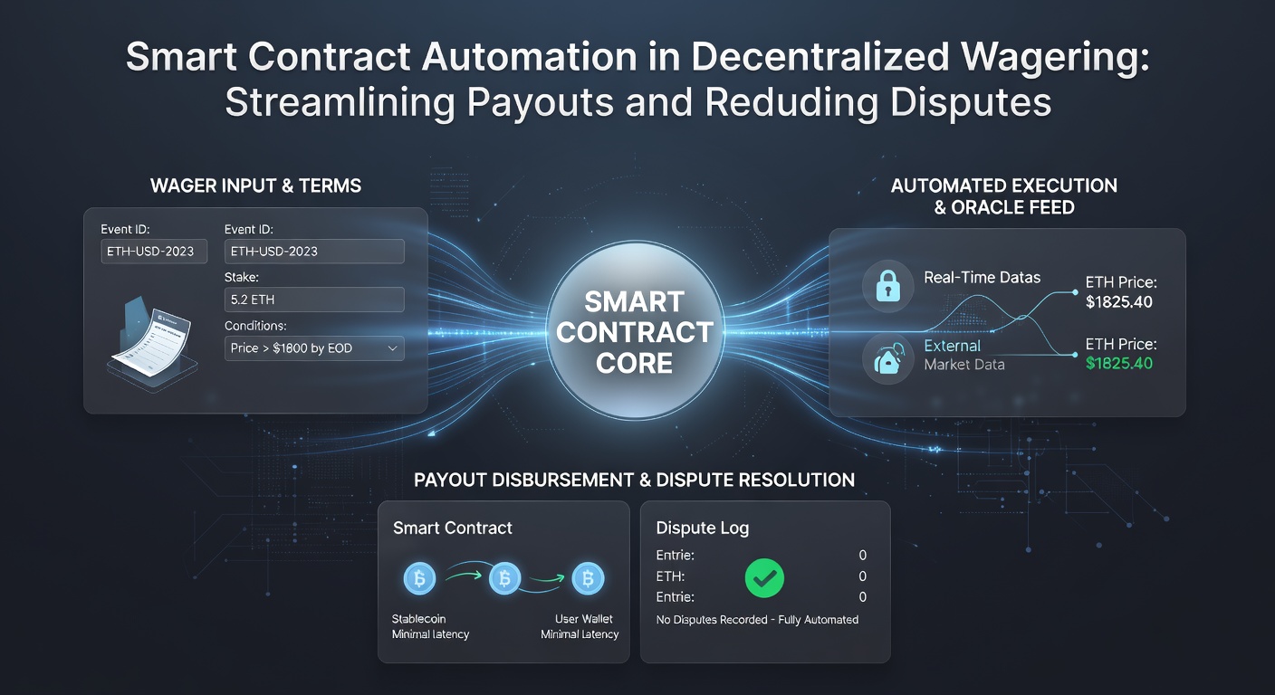 Dezentrale Wettplattformen verwenden Smart Contracts zur automatischen Konfliktlösung und transparenten Auszahlung